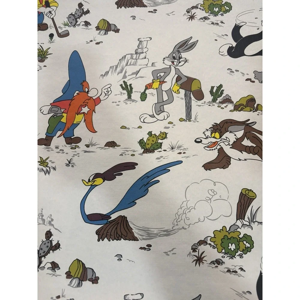 1978 Open Roll VTG Looney Tunes Wall Paper Wile.Coyote Bugs Bunny Yosemite Sam